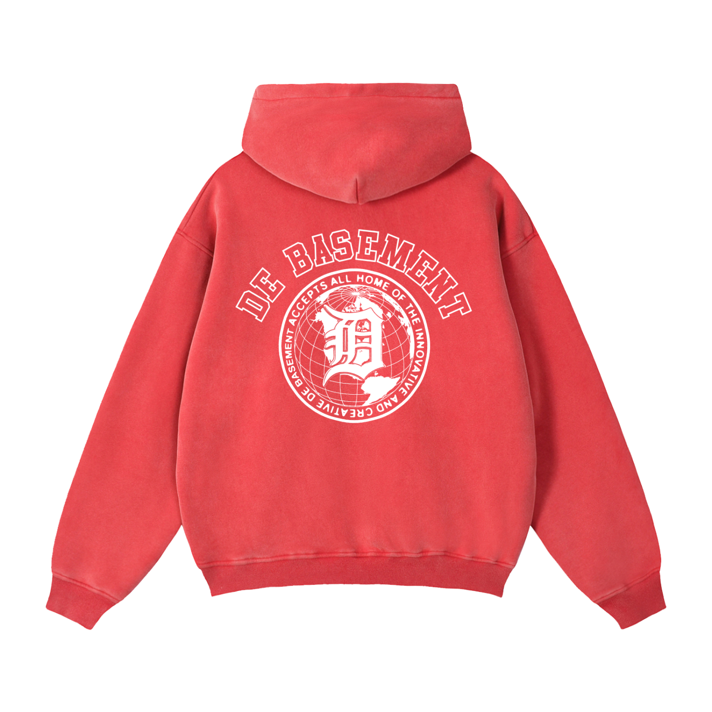 university zip up (washed red)