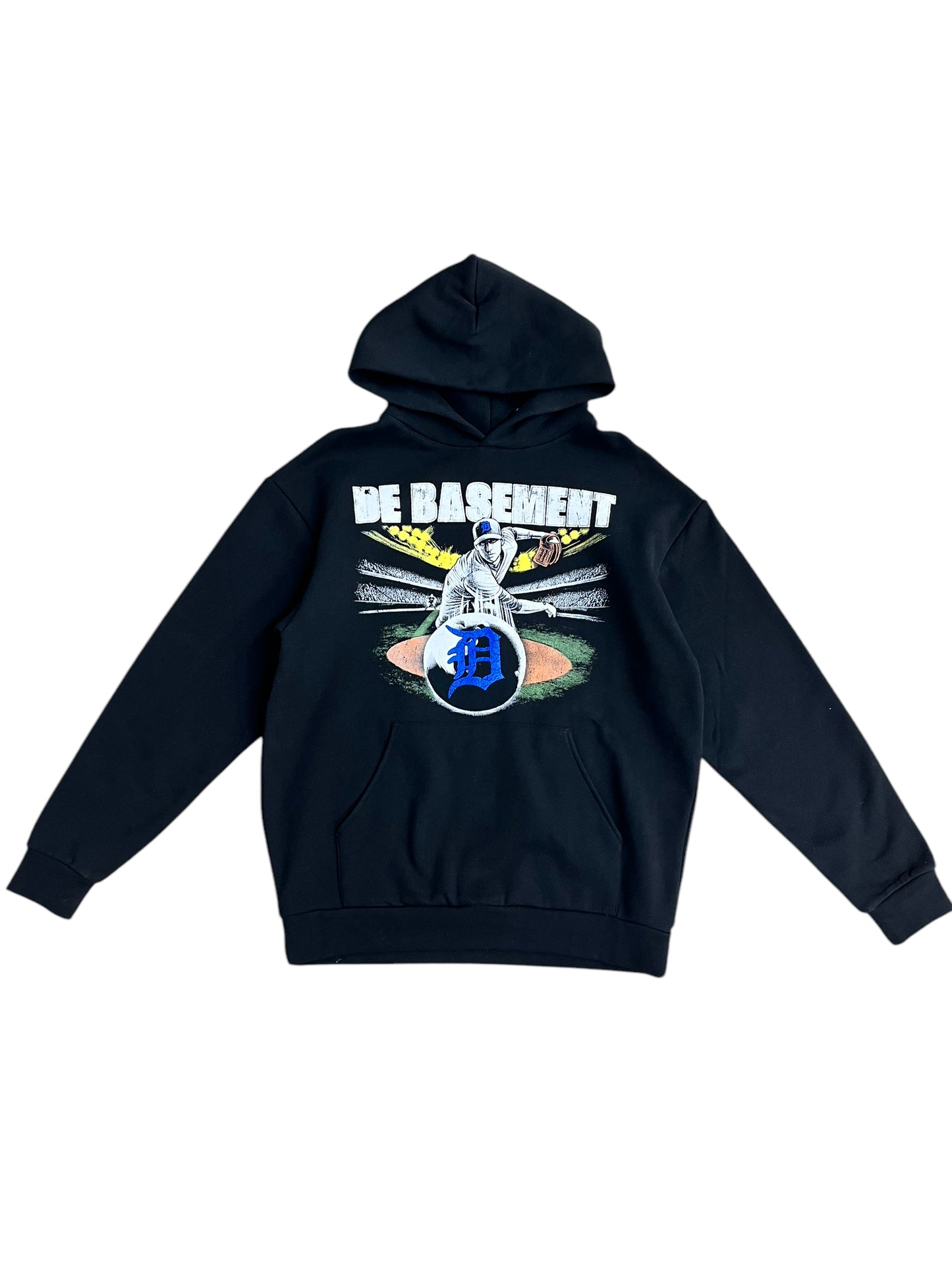 De Basement Baseball Hoodie (Colored)