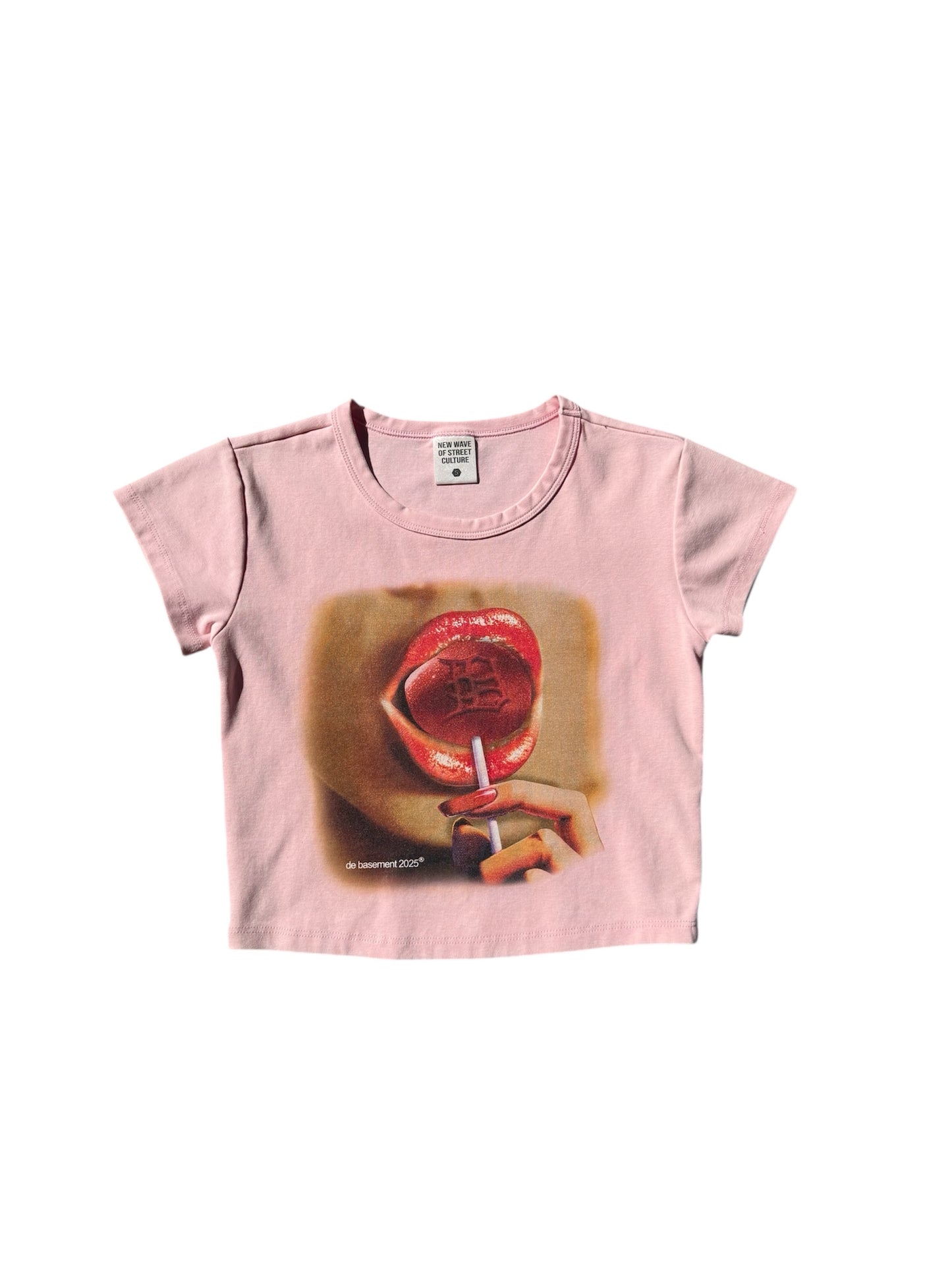 De Basement Lollipop Women’s Crop Tee