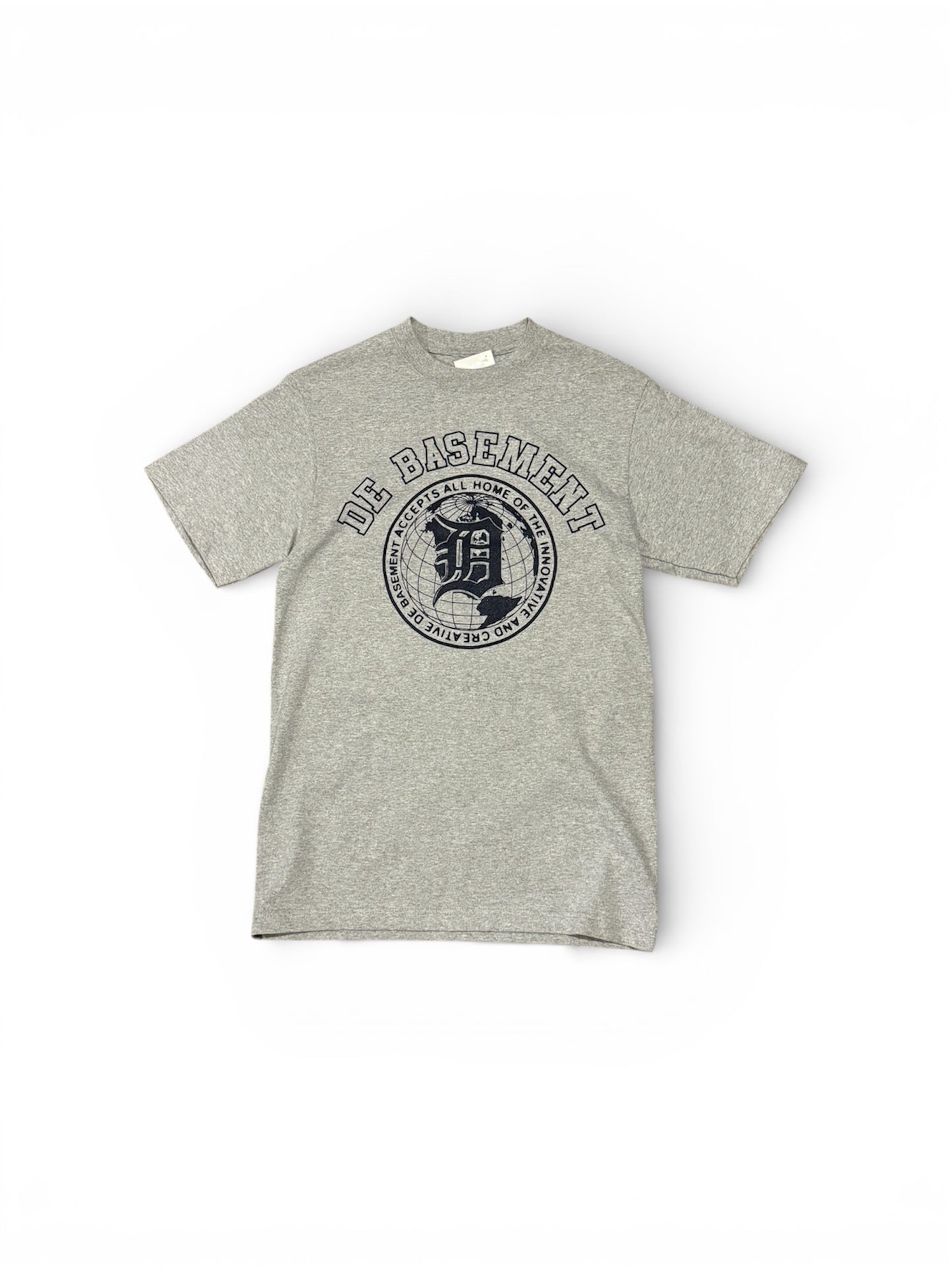 Grey Navy University T Shirt