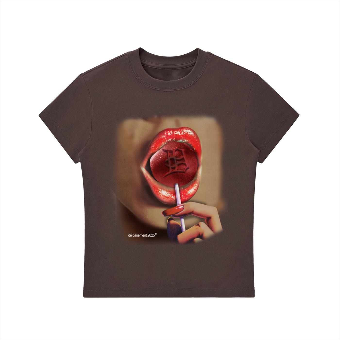 lollipop tee women's (brown)