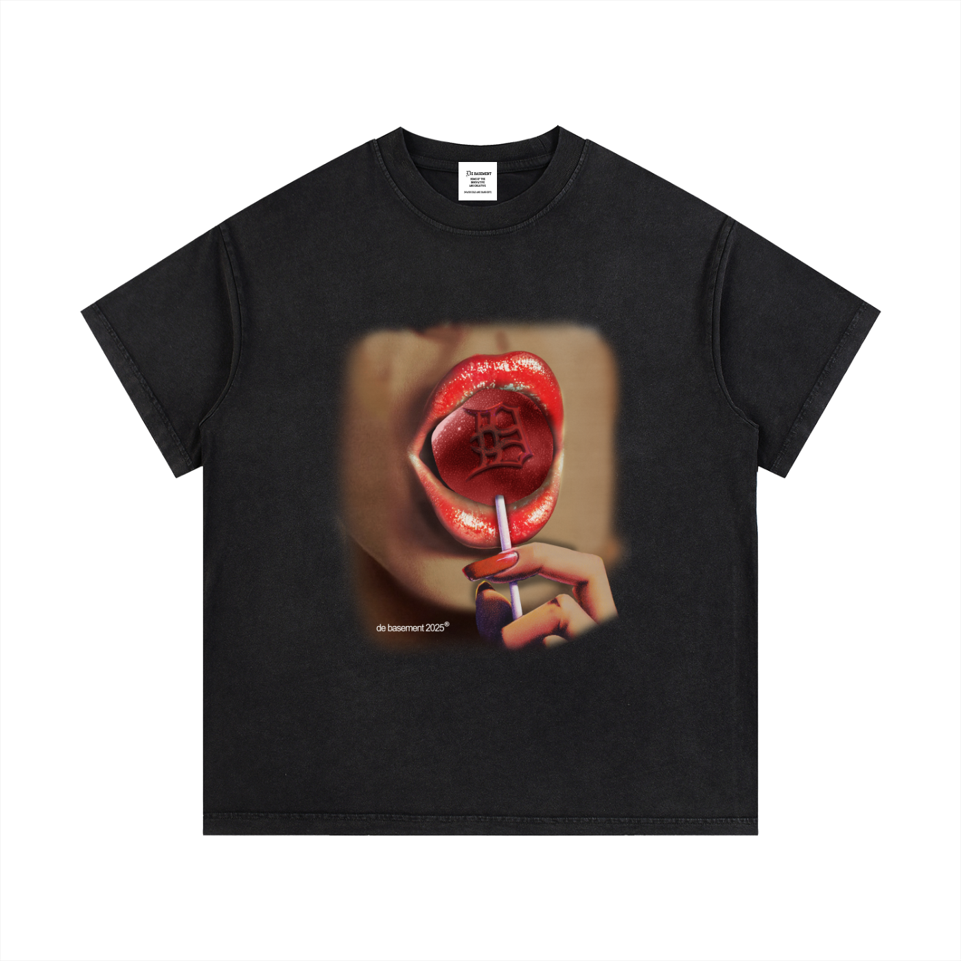 lollipop tee men's (black)