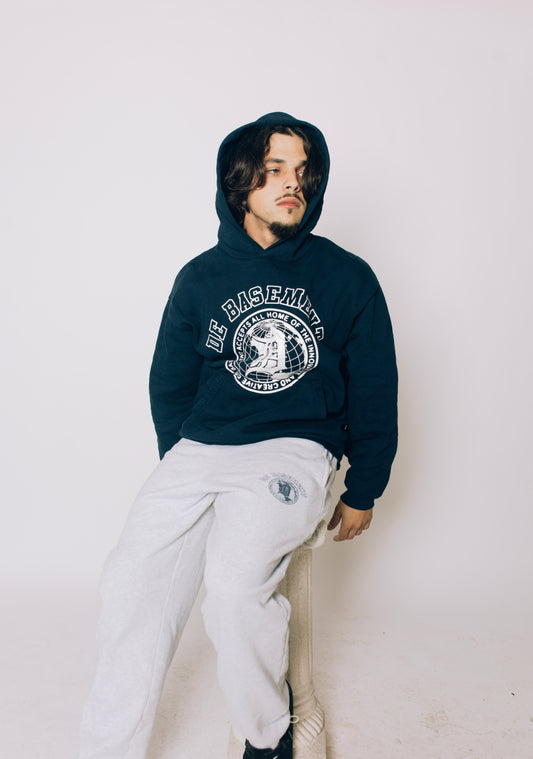 De Basement University Hoodie ( Navy Blue)