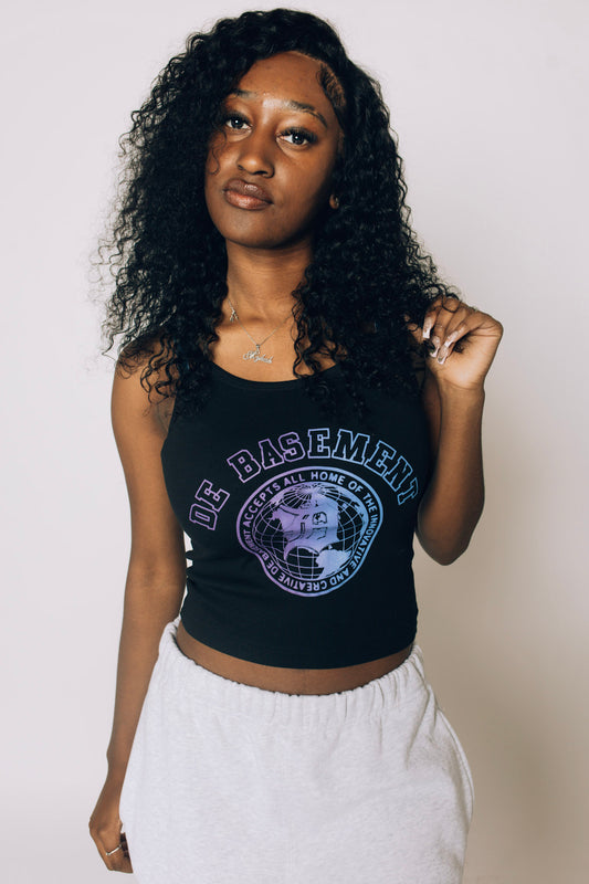 De Basement Women’s University Logo Tank