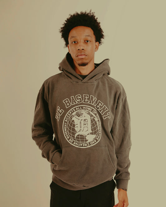 De Basement “University” Hoodie (Grey)