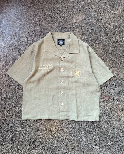 button up (green/cream)