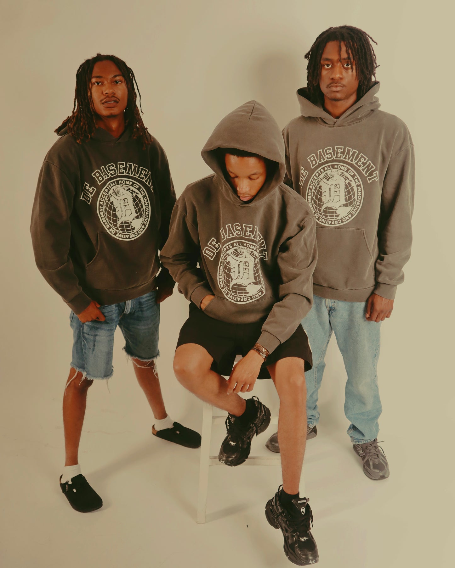 De Basement “University” Hoodie (Grey)