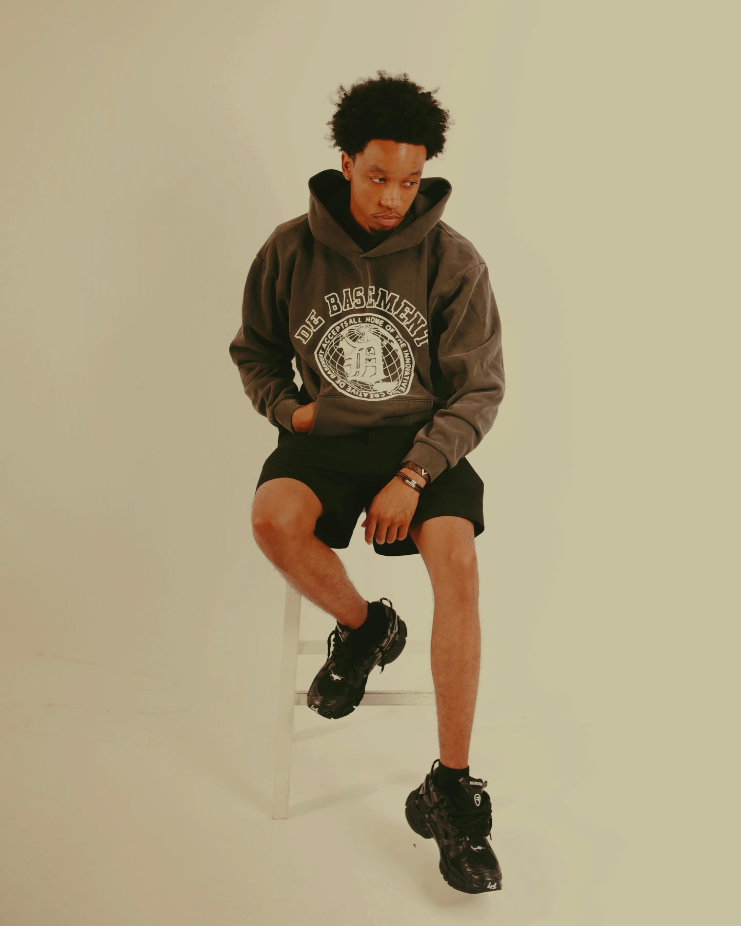 De Basement “University” Hoodie (Grey)