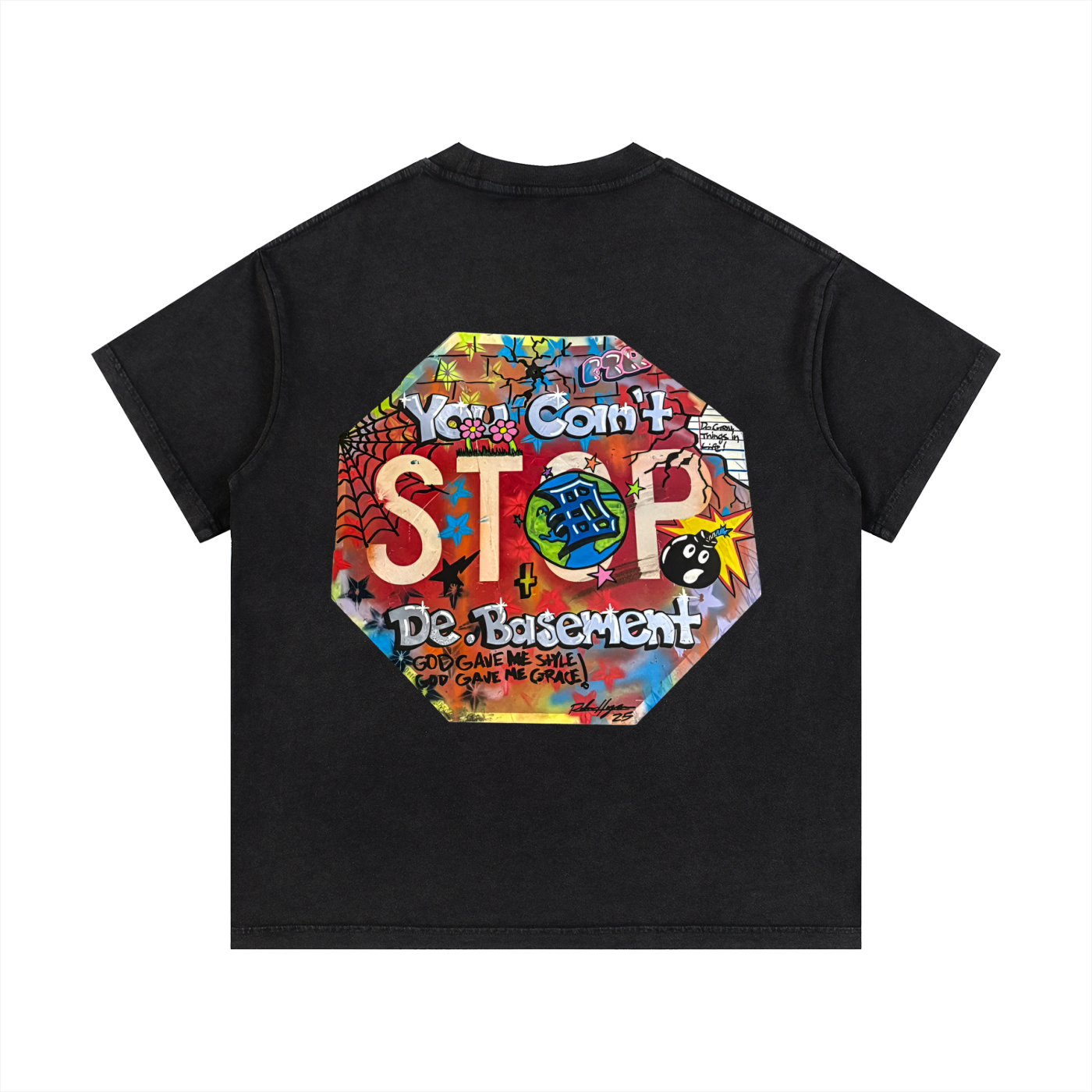 you can't stop de basement (black)
