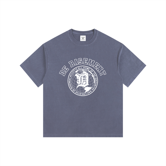 university tee (washed blue)