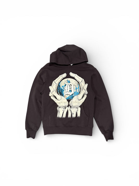 World in my hands hoodie