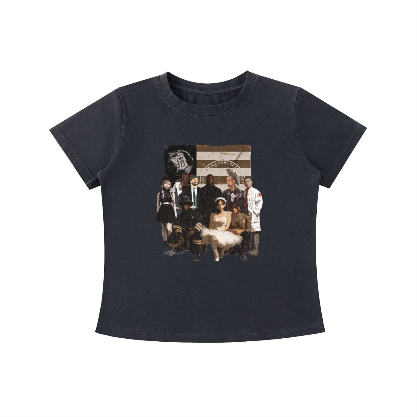 team tee women's (black)